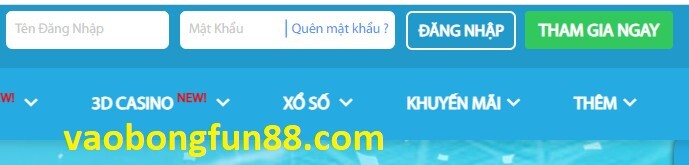 Đăng kí Fun88 - Hướng dẫn cách đăng ký Fun88 nhanh nhất 7 Click vào tham gia ngay bên góc phải màn hình FUN88